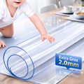 Folie Protectie Masa Transparenta PVC 2 mm, Extra Groasa, fata de masa, Impermeabila, Anti-Ulei, Rezistenta la Zgarieturi, Fara Miros, Sigura pentru Contact cu Alimentele