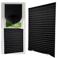 Jaluzea Plisata Fara Gaurire, 150x90 cm, cu Sistem de Prindere Autoadeziv Inclus Montaj Usor, Opacizare si Protectie Solara