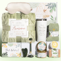 Set Cadou Premium pentru Femei NEVERMORE Sage Collection, Kit Spa Relaxare cu Termos 590 ml, Patura Pufoasa, Gua Sha Jad, Lumanare, Masca de Somn, Cadou pentru Mama, Sotia, Prietena, Aniversare, Craciun