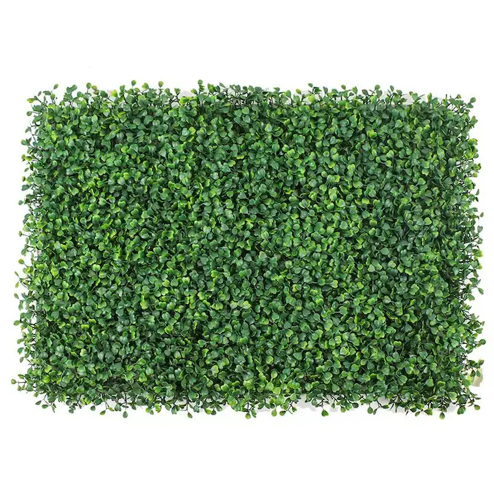 Panou decorativ din plante artificiale, cu gazon, NEVERMORE, perete verde decor, pentru exterior/interior, 60x40cm, Verde