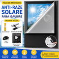 Perdea Blackout Autoadeziva pentru Geam, Decupabila, pentru Rulouri, Jaluzele si Ferestre, Banda cu Arici Inclusa, Fara Gaurire, 100% Opaca, Material Premium din In si Bumbac, 300 × 145 cm, Negru/Argintiu