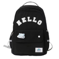 Ghiozdan Scoala, NEVERMORE, Logo HELLO, Nylon, 44 x 32 x 18 cm