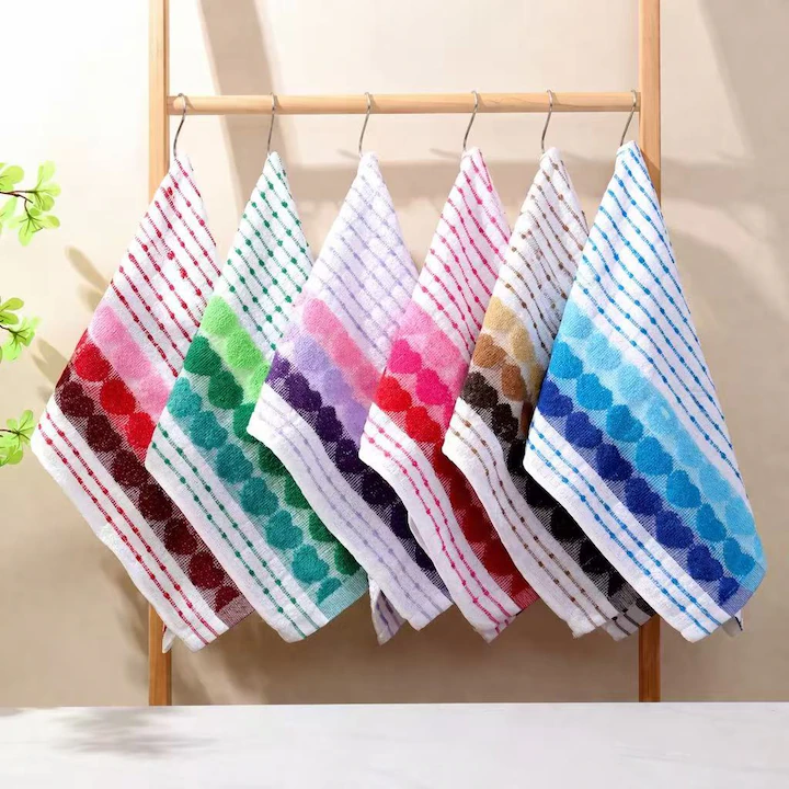 Set 12 Prosoape de Bucatarie, 40 x 60 cm, Absorbante si Moi, Lavabile si Reutilizabile, pentru Vase, Maini si Curatenie, Multicolor