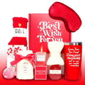 Set cadou spa pentru femei, NEVERMORE, 10 piese Cutie cadou, Ingrijire corp, Cana termos din inox, Bila de Baie, Sare de Baie, Sosete, Bratara, Lumanare Parfumata, cadou relaxant pentru Valentine, Ziua Mamei, Craciun, rose