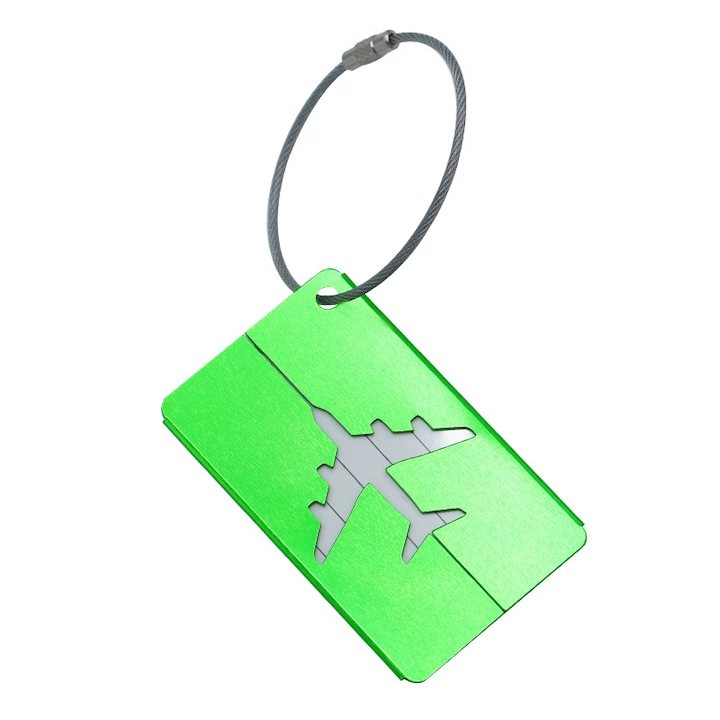 Eticheta troler tag, NEVERMORE, model avion, 7.5 x 4.5 cm