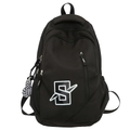 Ghiozdan scoala, NEVERMORE, Rezistent apa, stil sport-casual, 47 x 31 x 20 cm, Negru